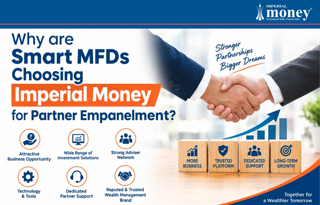 Why are Smart MFDs Choosing Imperial Money for Partner Empanelment banner with partnership icons and logo.